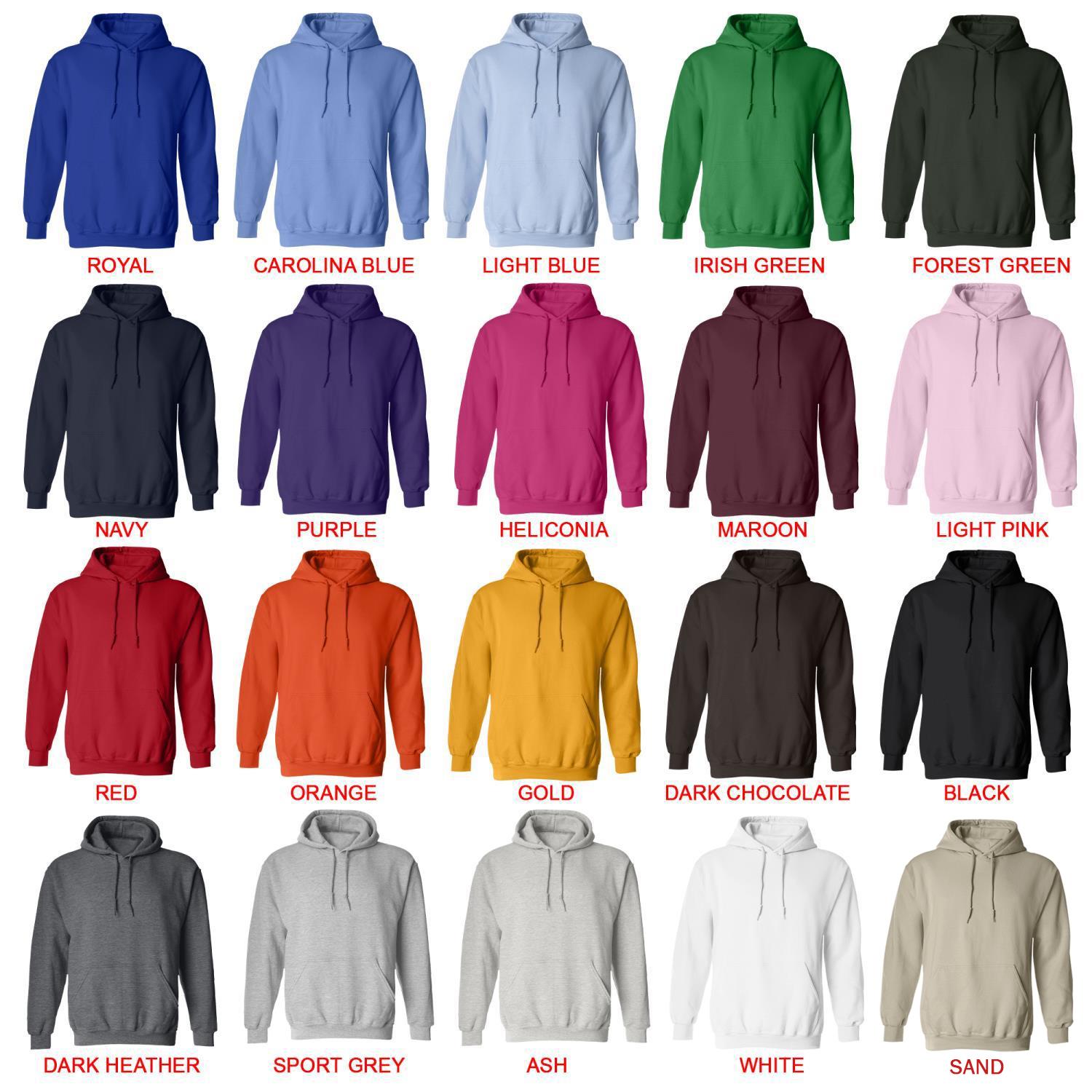 hoodie color chart - Daria Merch