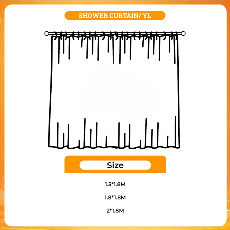 3D shower curtain - Daria Merch