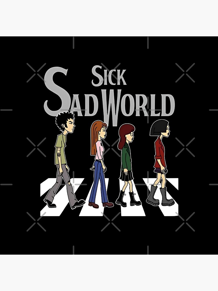Sick Sad World Abbey Road Parody Throw Pillow - Image 2