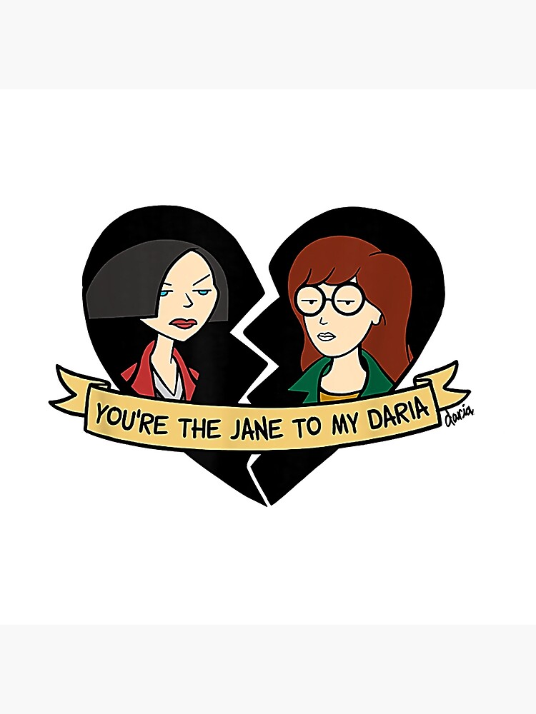 Daria The Jane To My Daria Graphic Throw Pillow - Image 2