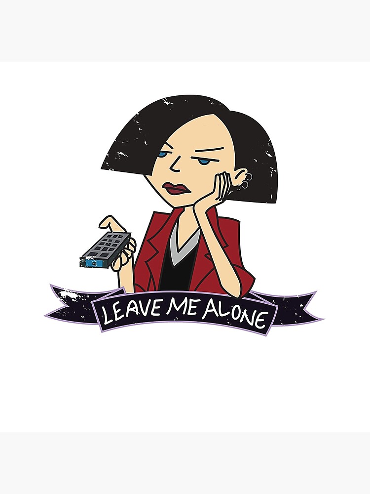 Jane Leave Me Alone Throw Pillow - Image 2