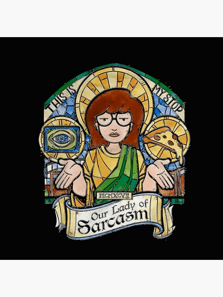 Daria Our Lady Throw Pillow - Image 2