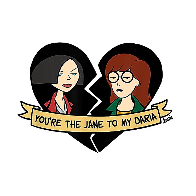 Daria The Jane To My Daria Graphic Tote Bag - Image 2