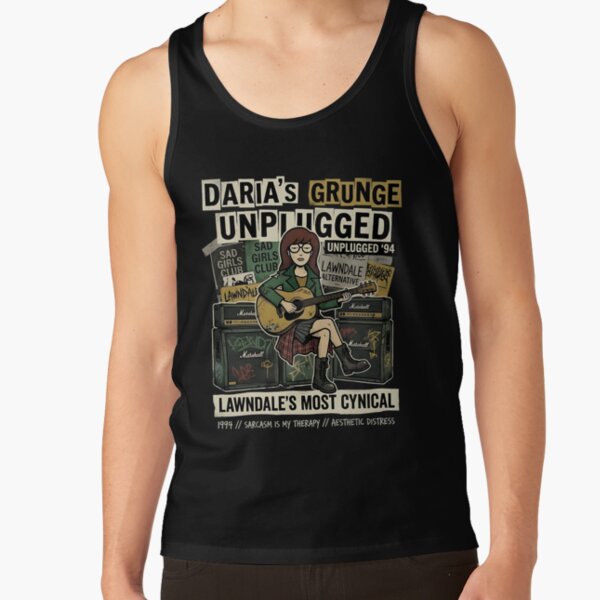 Daria S Grunge Unplugged Lawndale S Most Cynical Tank Top