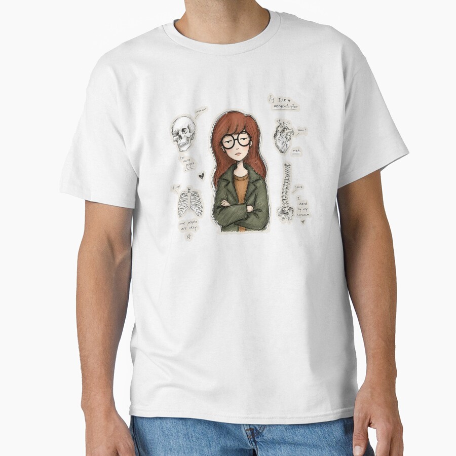 Daria Vintage Anatomy Ledger T-shirt