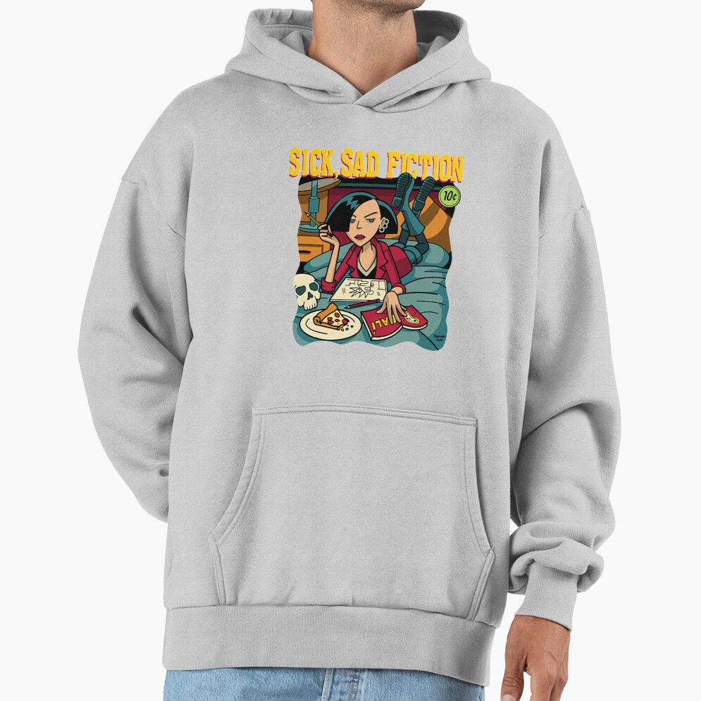 Daria T Shirtsick Sad Fiction Hoodie - Image 4