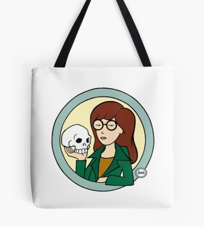 Daria Skull Holder Hoodie Tote Bag