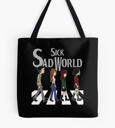 Sick Sad World Abbey Road Parody Tote Bag