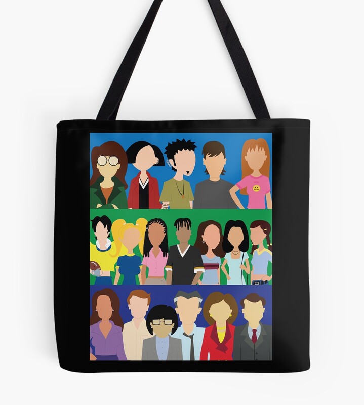 Daria Characters Tote Bag