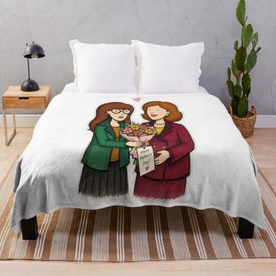Daria Mother S Day Flowers Throw Blanket