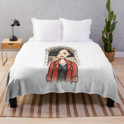 Jane Lane With Antique Door Throw Blanket