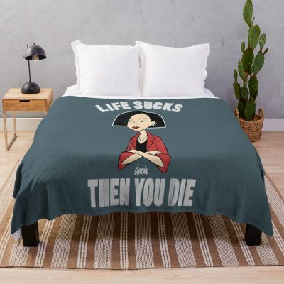 Daria Life Sucks Jane Graphic Throw Blanket