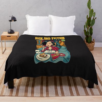 Daria Sick Sad Fiction Throw Blanket