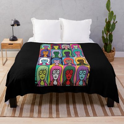 Daria Color Design Throw Blanket