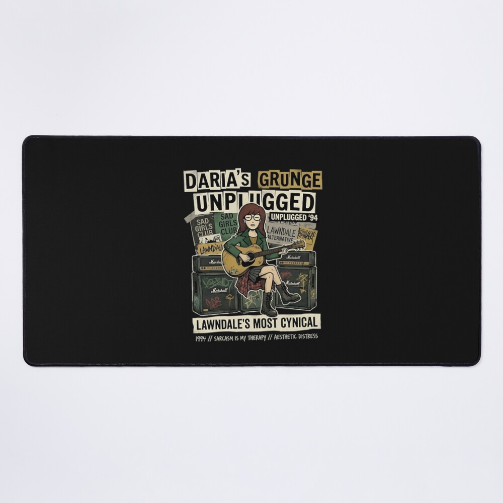 Daria S Grunge Unplugged Lawndale S Most Cynical Mouse Pad