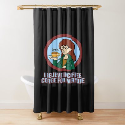 Mademark X Daria I Believe In Coffee Shower Curtain