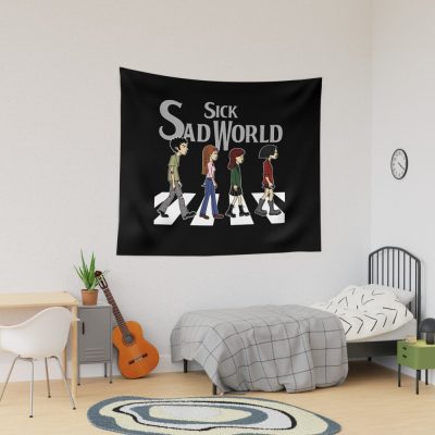 Sick Sad World Abbey Road Parody Tapestry