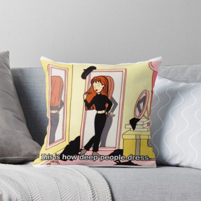 Deep Quinn Design Throw Pillow