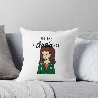 Daria Cartoon Throw Pillow