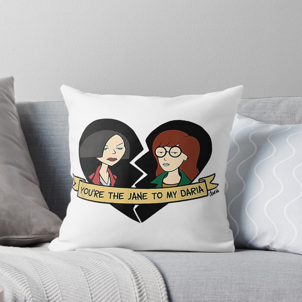 Daria The Jane To My Daria Graphic Throw Pillow