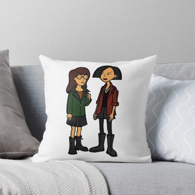 Daria And Jane Throw Pillow