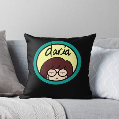 Daria Logo Design Throw Pillow