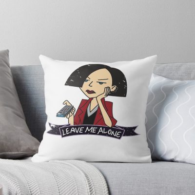 Jane Leave Me Alone Throw Pillow