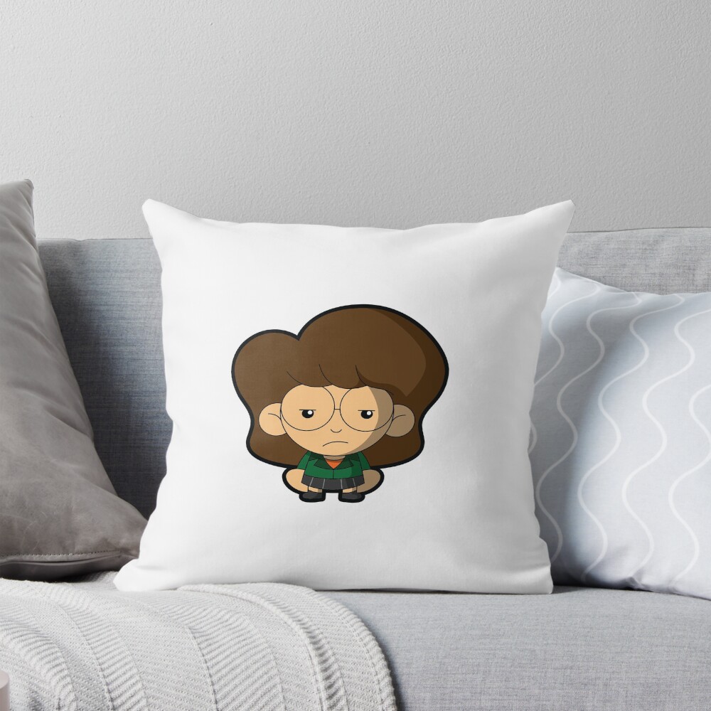 Daria Cute Chibi Throw Pillow