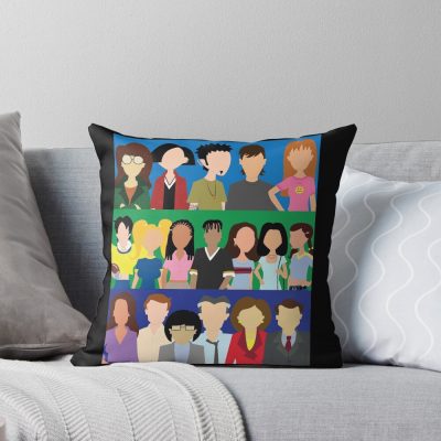 Daria Characters Throw Pillow