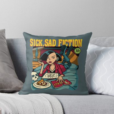 Daria Sick Sad Fiction Throw Pillow